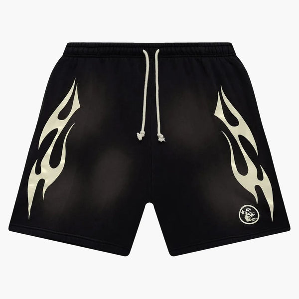 Hellstar Flame Shorts White