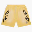 Hellstar Flame Shorts Yellow