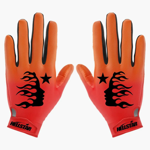 Hellstar Logo Gloves Orange