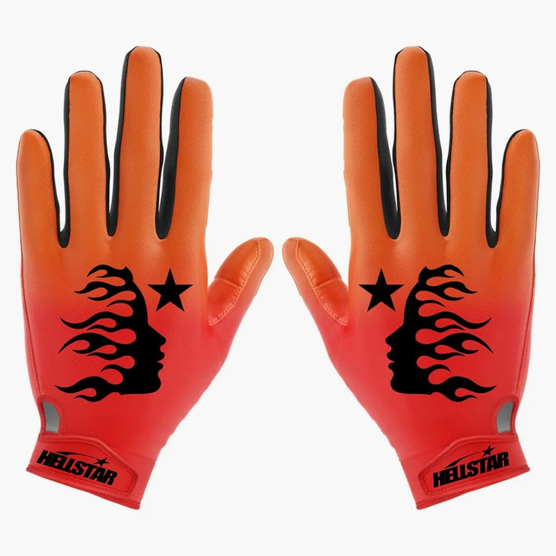 Hellstar Logo Gloves Orange