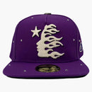 Hellstar Og Logo Rhinestones 59fifty Fitted Hat Purple