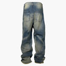 Hellstar Raw Edge Jeans Blue