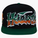 Hellstar Records Hat Snapback Green/black