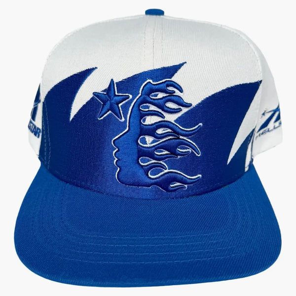 Hellstar Shark Teeth Snapback Off White/royal Blue