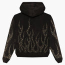 Hellstar Studded Flame Zip-up Black