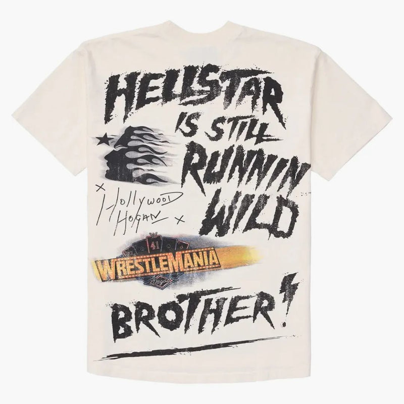 Hellstar Wrestlemania Hulk Hogan T-Shirt Cream White