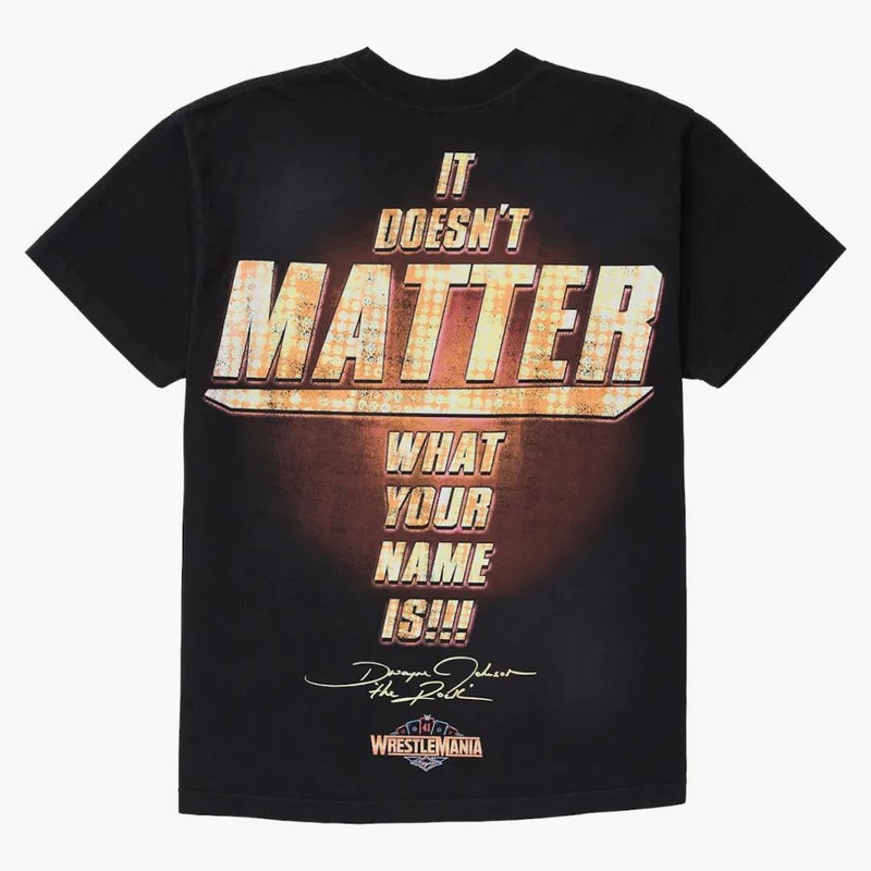 Hellstar Wrestlemania The Rock T-Shirt Black