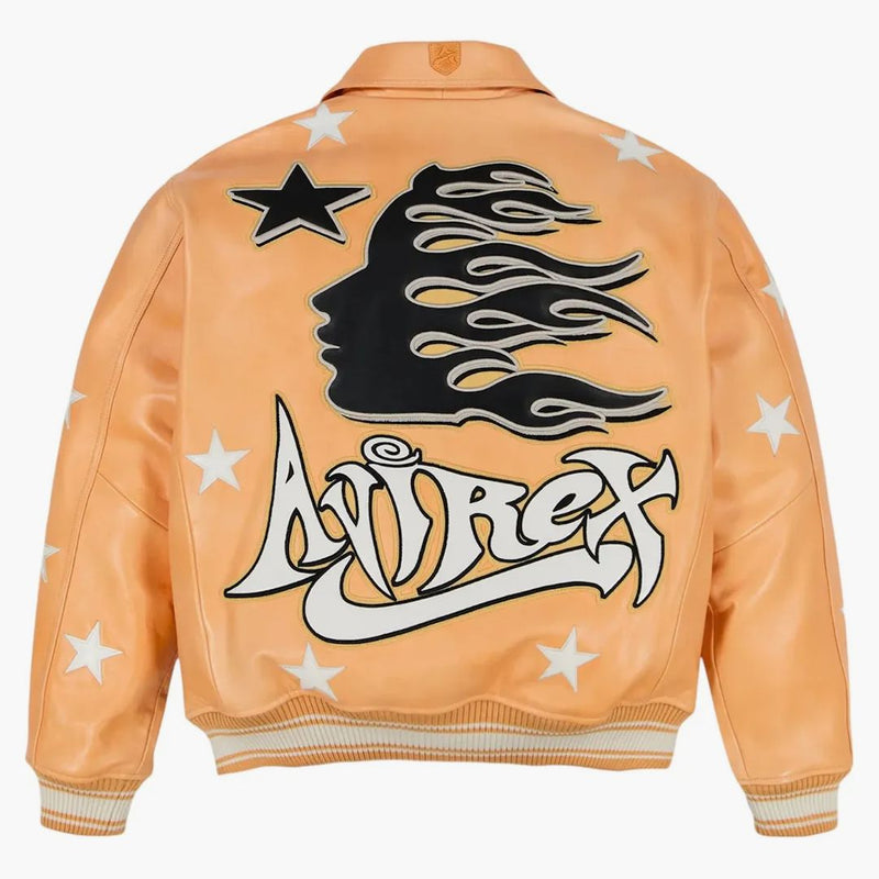 Hellstar X Avirex Jacket Orange