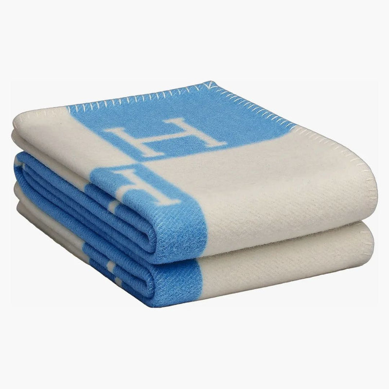 Hermes Avalon Baby Deka Bleu Genievre/Blanc