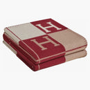 Hermes Avalon III lancia coperta ecru/rouge