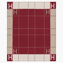 Hermes Avalon III lancia coperta ecru/rouge