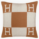Hermes Avalon Pillow Large Model Ecru/Camel