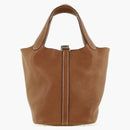 Hermes Bag Picotin 18 Lock Clemence Leather Gold