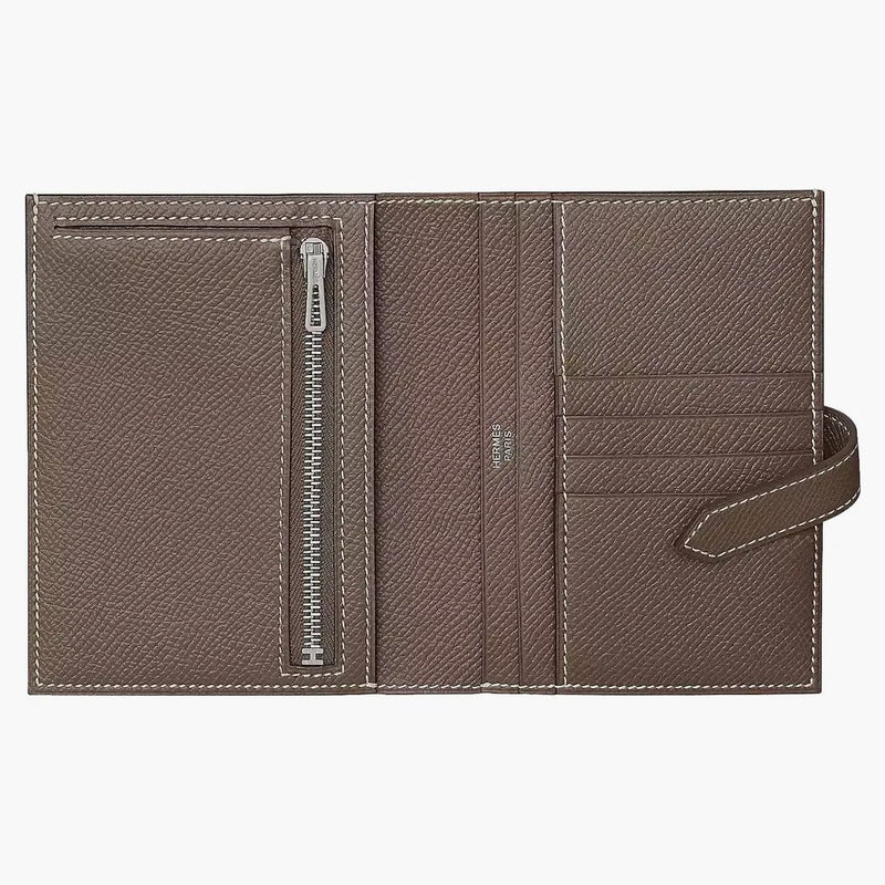 Hermes Bearn Compact Peněženka hnědá