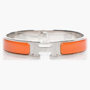 Hermes Bracelet Narrow Clic Clac h enamel gm orange