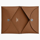 Hermes Card Holder Calvi Epsom Gold