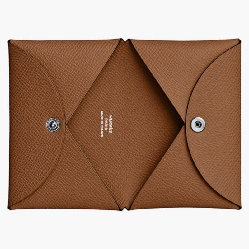 Držitel karty Hermes Calvi Epsom Gold