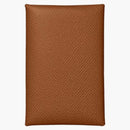 Hermes Card Holder Calvi Epsom Gold