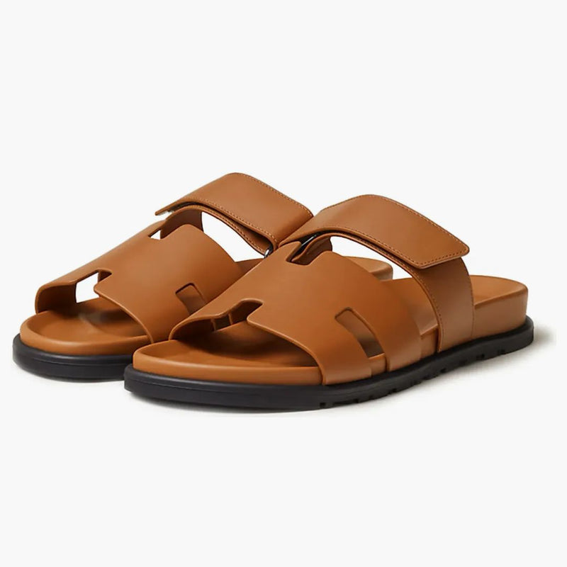 Hermes Chypre sandál naturel telecí kůže (M)
