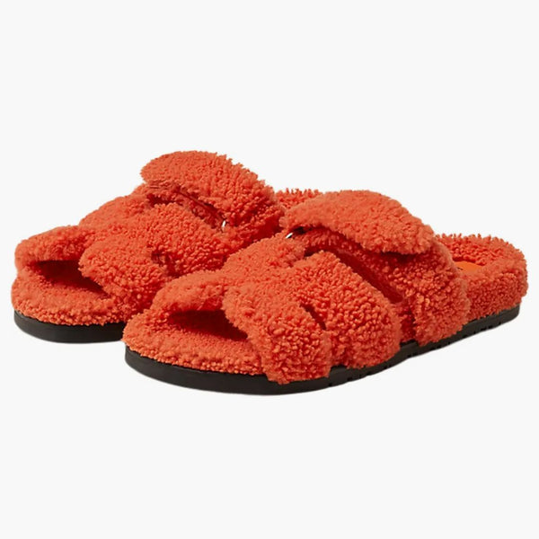 Hermes Chypre Sandal Orange Woolskin (dámské)