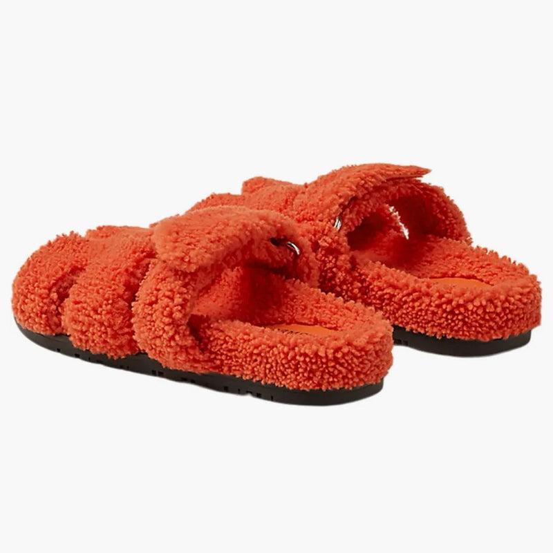 Hermes Chypre Sandal Orange Woolskin (women's)