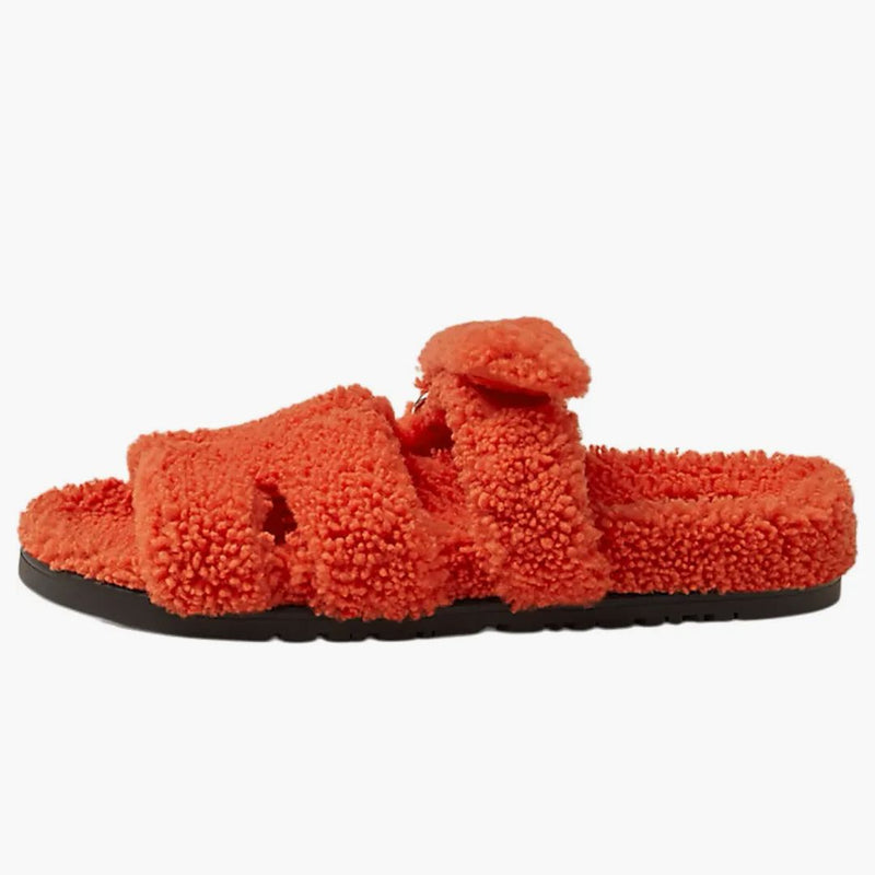 Hermes Chypre Sandal Orange Woolskin (women's)