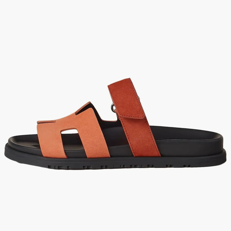 Hermes Chypre Sandal Rose Bois De Santal / Rouge De Turin Calfskin Leather (women's)
