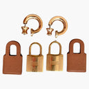 Hermes Earrings O'Kelly Gold/Rose Gold