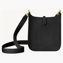 Hermes Evelyne Amazone Clemence Gold 16 Mini/TPM Noir