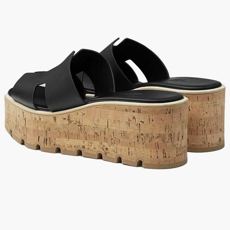 Hermes eze 30 sandální noir
