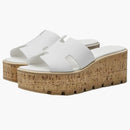 Hermes Eze 30 Sandalo bianco