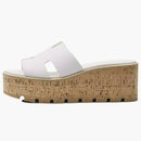 Hermes Eze 30 Sandalo bianco