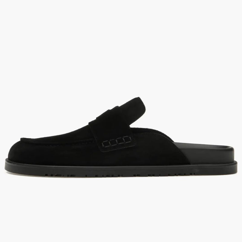 Hermes Go Mule Noir Suede Calfskin (Men's)