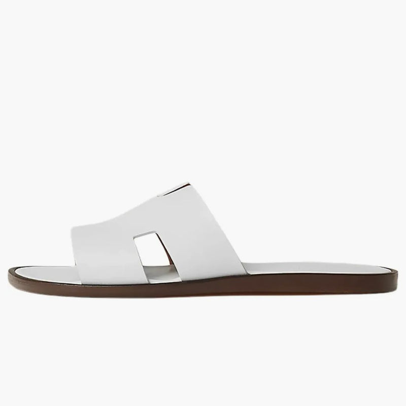 Hermes Izmir Sandal Blanc hladká telecí kůže