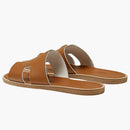 Hermes Izmir Sandal Naturel Blanc Calfskin Leather