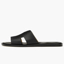 Hermes Izmir Sandal Noir Smooth Calfskin Leather