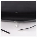 Hermes Kelly Cut Pochette Swift Palladium Black
