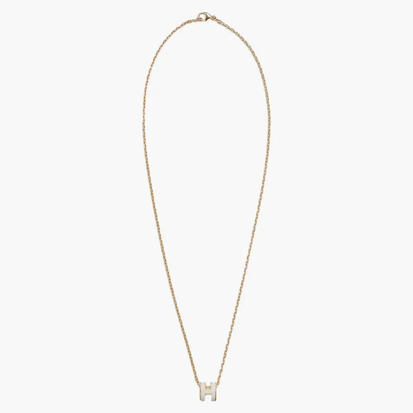 Hermes Mini Pop H přívěsek Blanc