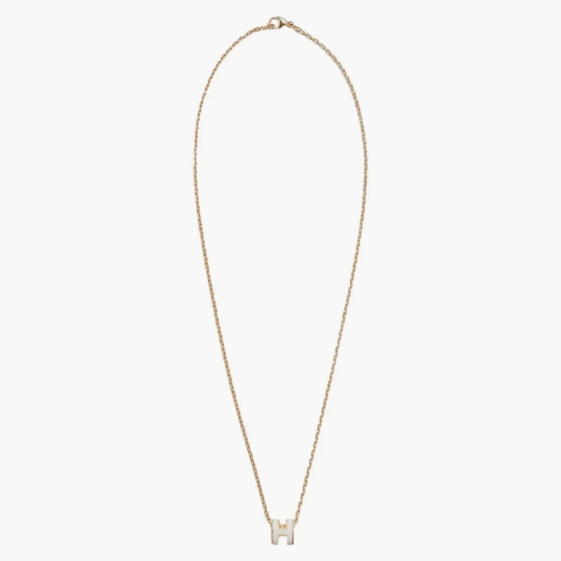 Hermes Mini Pop H přívěsek Blanc