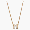Hermes mini pop h pendente blanc