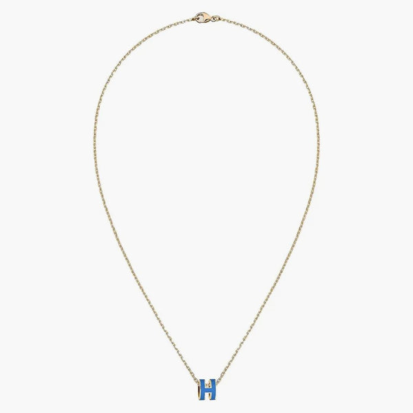 Hermes Mini Pop H přívěsek Bleu Sature