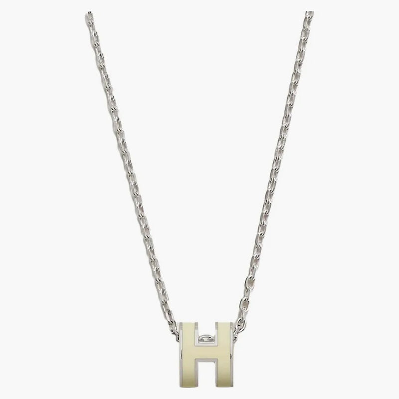 Hermes Mini Pop H přívěsek Jaune Soufre bledý