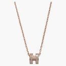 Hermes Mini Pop H Pendant Marron Glace