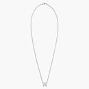 Hermes Mini pop h pendente palladium tone blanc