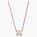 Hermes Mini Pop H Pendant Rose Dragee