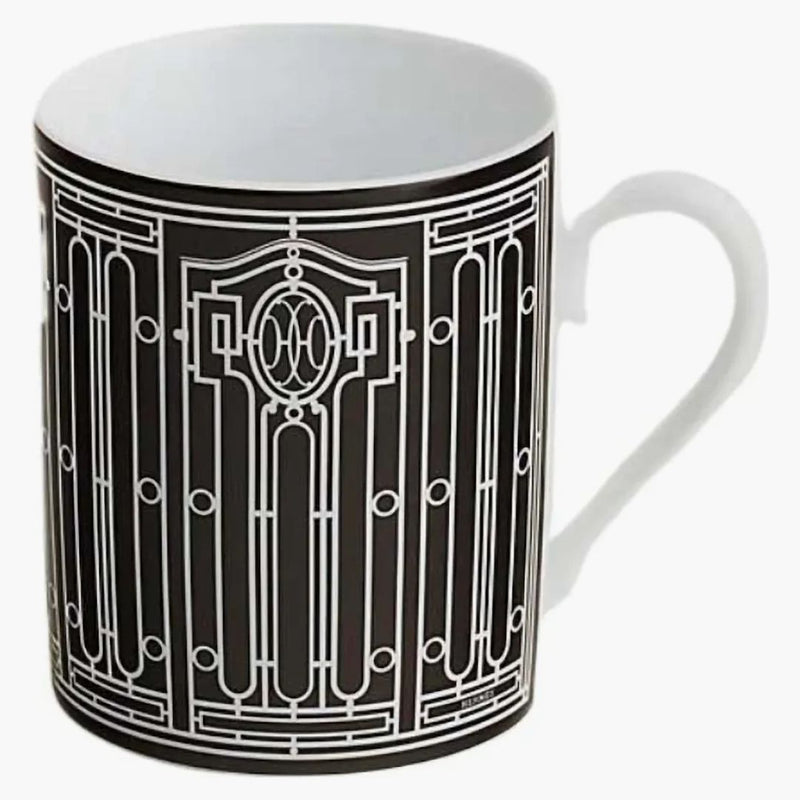Hermes hrnek H deco č. 2 černá/bílá
