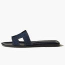 Hermes Oran Sandal Bleu Brut Denim