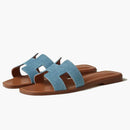 Hermes Oran Sandal Bleu Clair Denim
