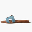 Hermes Oran Sandal Bleu Clair Denim