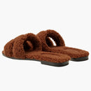 Hermes Oran Sandal Cognac Woolskin